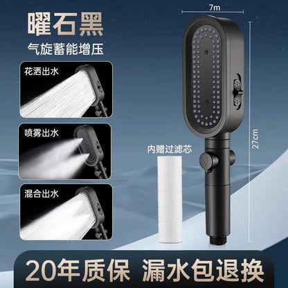Patented 3-Mode High-Pressure Shower Head Set